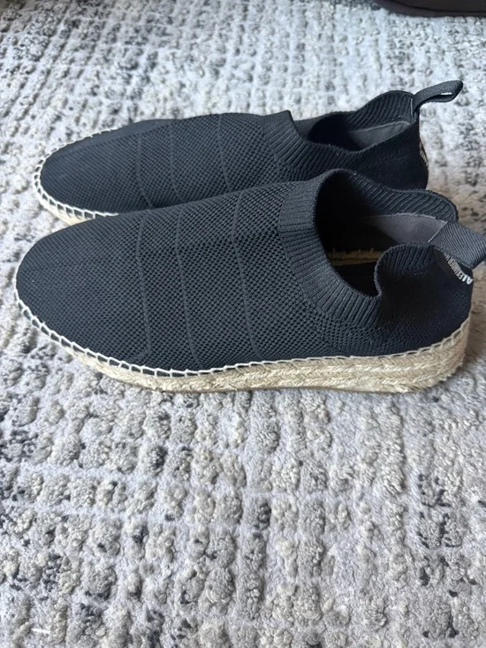 Alexander Wang Black Knit Slip-On Espadrilles - Picture 6 of 10